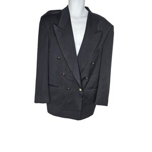 Bernini Blazer Double Breasted Wool Gold Buttons Italy Made Menswear‎